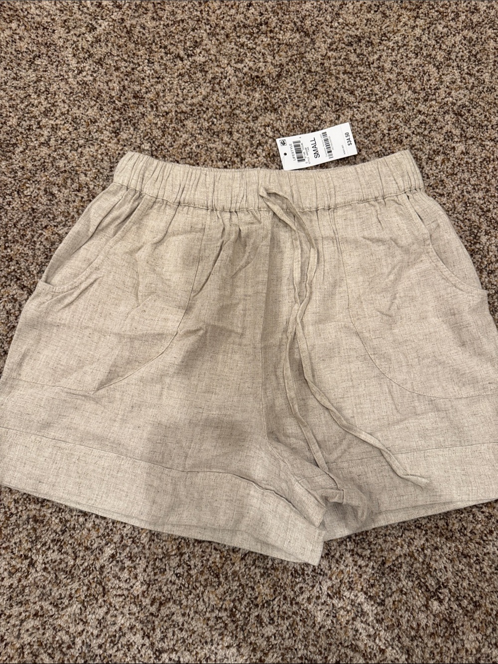 AND NOW THIS linen shorts